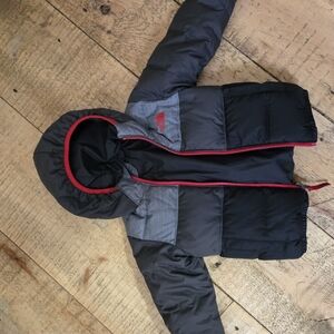 The North Face Kids Black and Gray Puffer Jacket